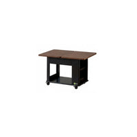 Vintage and elegance Foldable 2-Tier Trolley Movable with casters Household Furniture adaptable Utility trolley sturdyDuty for Interior Design aficionados, Office Workers, Living Room, Balcony, Kitchen, Bathroom