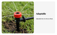 Micro Irrigation Kit with Timer 360° Adjustable Nozzles Automatic Garden Watering System Waterproof Automatic Watering Set for Greenhouse, Patio, Lawn