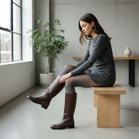 Women's Thermal Fleece-Lined Tights with Footed Design, Warm and Slimming Leggings for Autumn/Winter