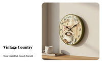 Decorative Wall Clock Silent Sweeping Mechanism Non-Ticking Wall Clock Timekeeping for Living Room, Bedroom, Kitchen
