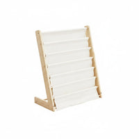 Detachable Portable Kids Bookshelf Child-Safe Design Washable Book Storage Rack Even Edges for Toddlers, Nursery, Classroom