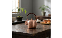 Copper Tea Kettle Heavy Gauge Copper Kettle Thick Stovetop Teapot for Tabletop