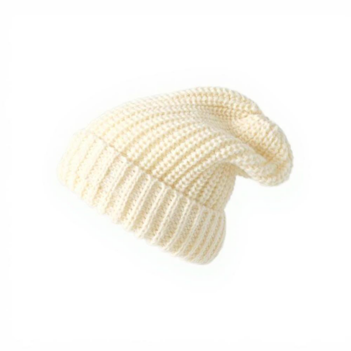Chunky Knit Cap Hat Soft Slouchy Women's Winter Hat