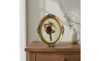 Ornate Oval Picture Frame Hand Crafted Vintage Oval Picture Frame for Entryway Decor