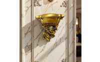 Wall-Attached Candle Holder with Display Shelf Sturdy Wall Sconce with Shelf Candle Sconce for Entryway