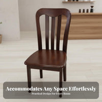 Hardwood Wood Spindle spine Side Chair Nordic aesthetic Spindle spine Chair Minimalist Design Dining Seat Unfinished Option for Small Apartment Residents, Cafe Owners, Interior Decorators, Restaurant, Study Room, Kitchen