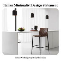 Counter Stool with Backrest mechanical bar chair Light Luxury Seating Furniture for Restaurant Owners, Adults, Kitchen Island, Dining Room, Cafe