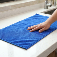 Non-Linting Microfibre Cloth for Floor and Glass Cleaning, 300 GRAMS PER SQUARE METER FAST-DRYING Rags with Locked Edges