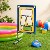 Freestanding Water-Play Target Game Rack Versatile Target Game with Net Outdoor Active for Backyard