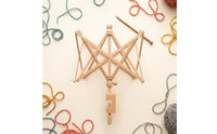 Natural Wooden Yarn Swift with Clamp Foldable Wooden Yarn Swift Sturdy Winder Heavy Duty for Knitters, Crocheters, Knitting