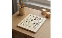 Decorative Creature Number Game Fine Movement Skills Wooden Creature Game Board Hand-Eye Coordination Wooden Learning Blocks Safe and Long-Lasting for Children, Toddlers, Preschool, Classroom