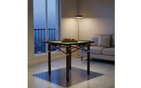 Cylindrical Metal Foldable Square Table Round Foot Caps Multipurpose Table Plastic Fittings Home Furniture for Mealtime