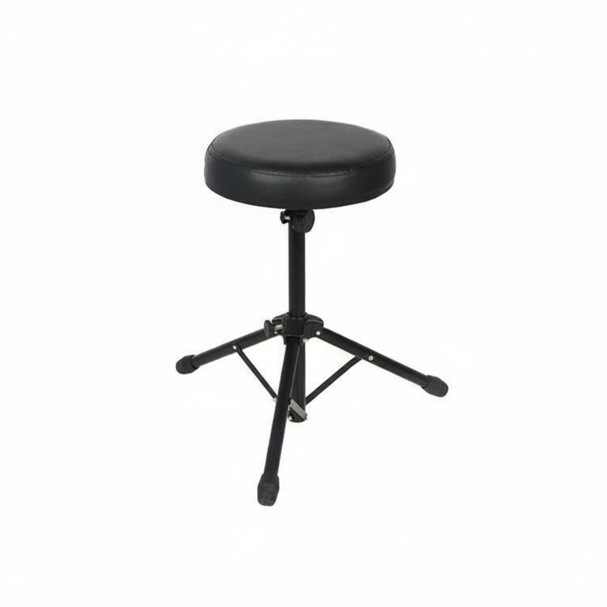Stable Base Round Drum Throne Comfortable Cushion Adjustable Drum Throne Ergonomic Non-Slip Feet for Drummers, Musicians, Stage, Studio, Rehearsal Room