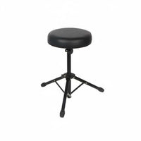 Stable Base Round Drum Throne Comfortable Cushion Adjustable Drum Throne Ergonomic Non-Slip Feet for Drummers, Musicians, Stage, Studio, Rehearsal Room