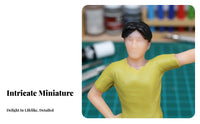 1:64 Scale Figure Hand Painted 1:64 Miniature Scale People Japanese Student Miniature Highly Detailed Model Car Miniature Scene
