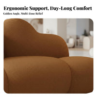 Cute Aesthetic rosy puffy Settee scuffResistant Loveseat space-saving Size Small Couch Soft Texture for Cat Owners, Apartment Dwellers, Young Adults, Living Room, Bedroom, Clothing Bimmediatelyique, Reception Area