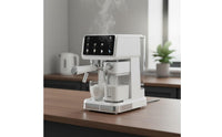 Color Touchscreen Display Automatic Espresso Machine 20 Bar High Pressure Pump Espresso Machine with Milk Frother Single-Press Operation Home Coffee Station Precise Temperature Control for Beginners