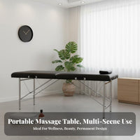 Foldable Beauty Bed Versatile Portable Massage Bed No Installation Required Portable Massage Table for Physical Therapists, Estheticians