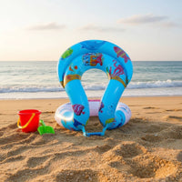 Thickened PVC Children's Buoyancy Vest Buoyant Inflatable Swim Vest Adjustable Buckle for Toddlers, Beginners, Beach, Water Park