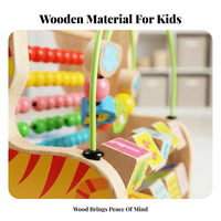 Educational Preschool Math Learning Toy Multi-Functional Multifunctional Abacus Toy Solid Wood Construction for Preschoolers, Kindergarten