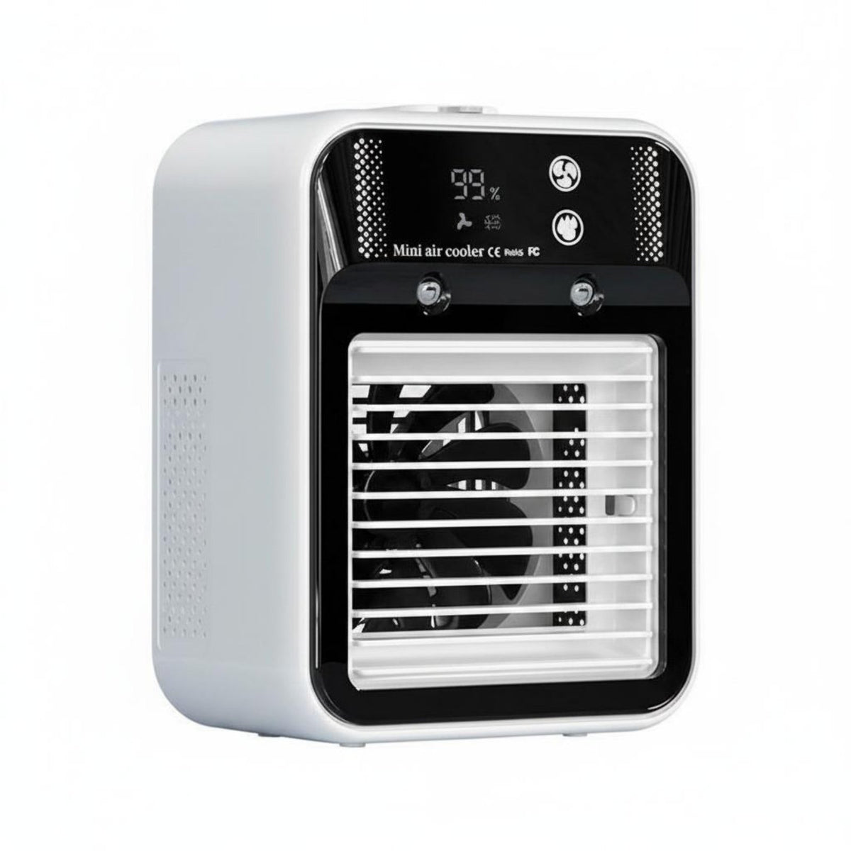 Twin Spray Mist Air Cooler Rapid Cooling Mini Air Cooler Compact Size Misting Fan Lightweight for Students, Office Workers, Dorm Room, Desk
