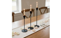 3 Pieces Taper Candle Holder Set Table Centerpiece Modern Metal Candlestick Minimalist Design Candle Holder for Restaurant