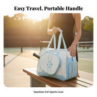Pickleball Paddle Bag Lightweight Large Capacity Pickleball Bag Equipment Carrier Long-Lasting Material Wear-Resistant