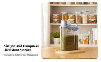 Moisture-Proof Rice Storage Container Food-Safe Airtight Grain Dispenser Space Saving for Pantry