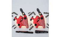 CNC-Machined Flat Mount Disc Brake Caliper Lightweight Hydraulic Disc Brake Caliper Smooth Hardware Quiet for Commuters