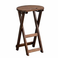 Foldable Design X-Shaped Frame Folding Stool Space-Saving Household Furniture Sturdy Portable Seat Easy to Use for Homeowners, Travelers, Small Areas, Kitchen, Dining Room, Entryway