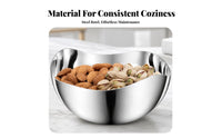2 Pieces Scalloped Rim Stainless Steel Sauce Bowl Smooth Finish Stainless Steel Sauce Dish Small Portions Sauce Bowl Easy to Clean