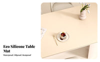 Oil-Proof Silicone Table Mat Easy to Clean Heat Resistant Table Protector Odorless Waterproof Tablecloth Food Grade for Families, Homeowners, Office Workers, Kitchen, Living Room