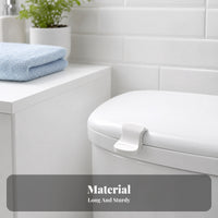 Compact Toilet Seat Lifter Handle Curved Hook Snap-on Toilet Seat Handle Matte Finish