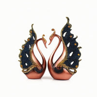 Peacock Figurines Ornate Peacock Figurine Tabletop Resin Figurines for Living Room