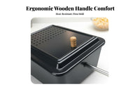 DIY Homemade Outdoor Fire Popcorn Pot Nonstick Finish Campfire Popcorn Easy to Clean Outdoor Cookware Quick Popping for Campers, Families, Backyard, Grilling