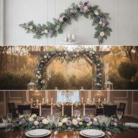 Artificial Flower Garland Faux Floral Garland Wedding Floral & Foliage for Home Decor, Party