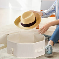 Dust-Proof Hat Storage Box Large Capacity Travel Hat Box Shape Protection for Travelers