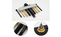 10 Pieces Adjustable Crankshaft Pulley Puller with Threaded Rods Stable Crankshaft Pulley Puller Thickened Widened for Mechanics