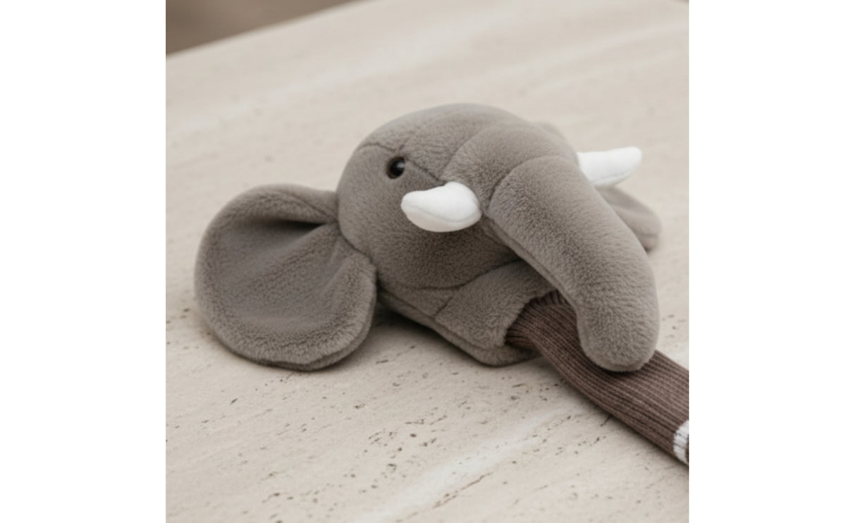 Elephant Driver Headcover Knitted Golf Club Headcover with Elephant Cute for Golfers