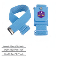 Lightweight Wireless Anti-Static Wrist Strap Reusable Cordless ESD Wristband High Temperature Resistant Cordless Antistatic Band Adjustable Fit for Electronics Technicians, Factory Workers, Laboratory, Cleanroom, Production Line