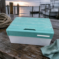 Hard Box Rectangular Flip-Open Lure Box Removable Dividers Gear Organizer