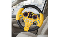 Interactive Toy Steering Wheel with Suction Cup Tactile Pretend Driving Wheel for Toddlers