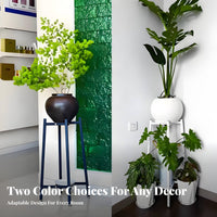 Modern Design Tall Metal Pot Stand Minimalist design Tiered Pot Stand Indoor & Outdoor Plant Holder Space-Saving for Gardeners, Garden, Balcony, Living Room, Office