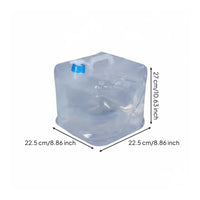 Water Container with Faucet Food-Grade Foldable Water Jug Leak-Resistant for Camping, Picnics