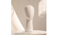 Decorative Linen Mannequin Head Sturdy Mannequin Head with Torso Sturdy Hat Display Stand Realistic for Hairpiece Makers, Boutiques, Studios
