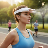 Bladeless Head Fan USB Powered Head Mounted Fan Long Battery Life for Women, Men