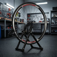 Two-Wheeler Wheel Truing Stand Adjustable Bike Wheel Truing Stand Calibrated for Garages