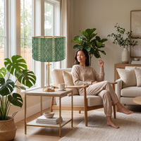 Handwoven Bamboo Lampshade Organic Bamboo Lamp Shade Japandi Woven Lampshade Retro for Bedside Table