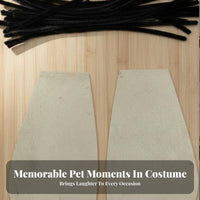 Internet Famous Design Striped Cockroach Pet Clothes DIY Cockroach Pet Costume Handmade for Cats, Small Dogs, Halloween, Photo Shoots, Home