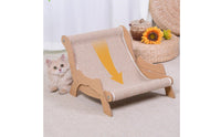 Long-Lasting & Wear-Resistant Sisal Cat Scratcher Lounge Stable & Sturdy Cat Scratching Lounge Chair Natural Materials Sisal Scratching Chair 2-in-1 Design for Indoor Cats, Living Room